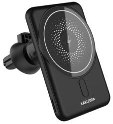 KAKUSIGA Ksc-779 Anyue Szellőzőrácsra Rögzíthető Wireless Gravity Autós Tartó Fekete