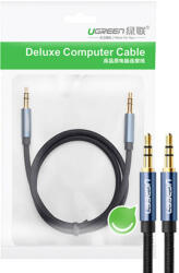 UGREEN Kabel USB UGREEN 60178, 3.5mm jack, męski, 0.5m (niebiesko-czarny)