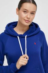 Ralph Lauren felső női, sima, kapucnis - kék XS - answear - 53 990 Ft
