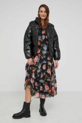 Answear Lab rövid kabát női, fekete, téli, oversize - fekete L - answear - 15 990 Ft