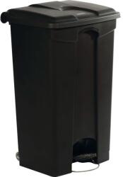 Gastro Coș cu pedală din plastic 90 l, negru Cos de gunoi