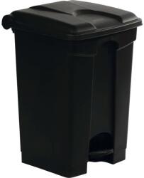 Probbax Coș cu pedală din plastic 45 l, negru Cos de gunoi