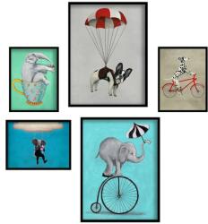 Heinner Set 5 tablouri decorative Animale (HR-S5STKO12) - etoc