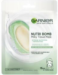 Garnier Masca servetel cu lapte de migdale si acid hialuronic Nutri Bomb Skin Naturals, Garnier, 28 g