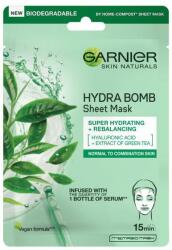 Garnier Masca servetel cu ceai verde Hydra Bomb Skin Naturals, Garnier, 28 g