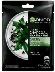 Garnier Masca servetel cu ceai negru Pure Charcoal Skin Naturals, Garnier, 28 g Masca de fata