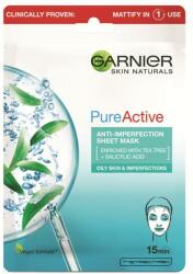 Garnier Masca servetel anti-imperfectiuni Pure Active Skin Naturals, Garnier, 23 g Masca de fata