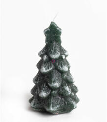 QX-IMP Prémium adventi gyertya fenyőfa alakú zöld 8x5 cm (429169)