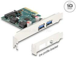 Delock 90106 2xUSB 10Gbps alacsony profil PCI Express x4 kártya (DL90106) (DL90106)