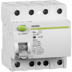 NOARK Intrerupator automat diferential RCCB Ex9L-N 4P 25A 300mA tip AC Noark 108339 (108339)
