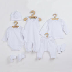 7-részes baba együttes újszülötteknek New Baby I AM fehér - 62 (3-6 h)