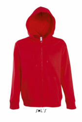 SOL'S Férfi pulóver SOL'S SO47800 Sol'S Seven Men - Jacket With Lined Hood -XL, Red