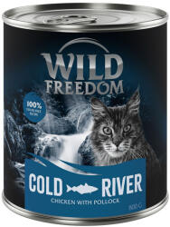 Wild Freedom 12x800g Wild Freedom Adult Cold River - tőkehal & csirke gabonamentes nedves macskatáp