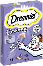 Dreamies 4x10g Dreamies Creamy Snacks kacsa jutalomfalat macskáknak