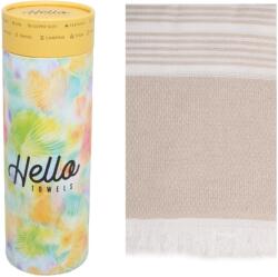 Hello Towels Prosop de plajă în cutie Hello Towels - New Collection, 100 x 180 cm, 100% bumbac, bej (10796)