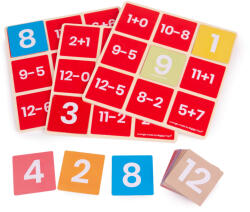 Bigjigs Toys Math Bingo Adunări și scăderi (DDBJ34021)