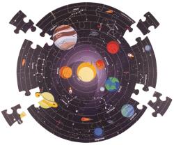 Bigjigs Toys Puzzle rotund pentru podea Sistem solar 50 piese (DDBJ33004)