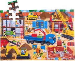 Bigjigs Toys Puzzle de podea Şantier 48 piese (DDBJ914)