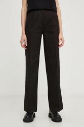 Answear Lab pantaloni X limited collection NO SHAME femei, culoarea negru, lat, high waist BMYX-SPD011_99X