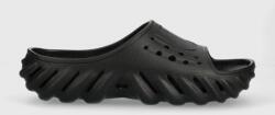 Crocs papuci Echo Slide culoarea negru 208170 PPYX-KLU01S_99X