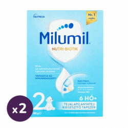 Milumil 2 anyatej-kiegészítő tápszer 6-12 hó (2x500 g)