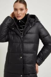 ANSWEAR palton femei, culoarea negru, de iarna B9YX-KPD202_99X