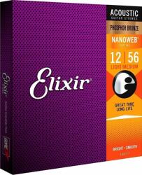 Elixir Nanoweb Light Medium Acoustic Phosphor Bronze 12-56