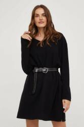 ANSWEAR rochie culoarea negru, mini, oversize BMYX-SSD09P_99X