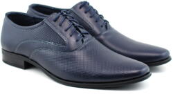 Lucianis style Pantofi barbati eleganti din piele naturala bleumarin STEFIGBL (STEFIGBL)