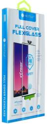 Samsung Galaxy S21 Ultra 5G SM-G998, Kijelzővédő fólia, ütésálló fólia, Tempered Glass (edzett üveg), ujjlenyomat támogatás, 5D, Full Cover, Nano Flexi Glass, fekete