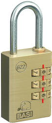 Basi VHS KS 622 25 számzáras réz lakat (B62202500)