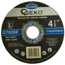 GEKO Disc debitare metale115mm x 2mm x 22mm 02098 (G78204)