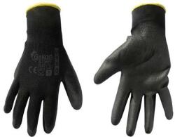GEKO Mănuși de protecție PU 8" Black 06579 (G73511)