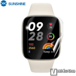 SUNSHINE Xiaomi Redmi Watch 3 Active, SUNSHINE Hydrogel TPU képernyővédő fólia, Ultra Clear, Önregenerá (SUNS255830)
