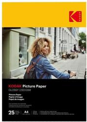 Kodak Fotópapír KODAK Picture High Gloss A/4 230g 25 ív/csomag - papiriroszerplaza