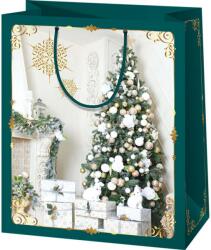 Cardex Karácsonyfa mintás nagy méretű exkluzív ajándéktáska 27x14x33cm (44448) - jatekshop
