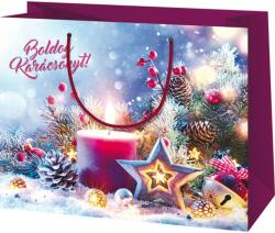 Cardex Boldog Karácsonyt! feliratos nagy méretű exkluzív ajándéktáska 27x14x33cm (44473) - jatekshop