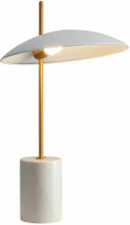 Italux VILAI arany színű állvánnyal és márványmintás talppal asztali lámpa fehér, 3000K melegfehér, beépített LED, 400 lm, IT-TB-203342-1-WH (TB-203342-1-WH)