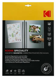 Kodak Lamináló fólia KODAK 10x15cm + 13x18cm + A/4 150 mikron mágneses 10 íves (KO-LMASSMAG-PK10C) - papir-bolt