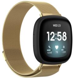  MILANESE Fém szíj Fitbit Versa-hoz 4/3 arany