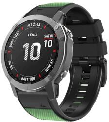 Durva szíj Garmin Fenix 7 Pro / 7 Pro Solar / 7 Pro Sapphire fekete-zöld