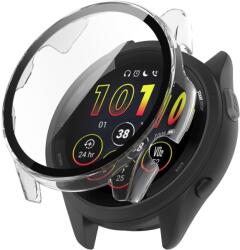  PC TELJES BORÍTÁS Műanyag borítás üveggel Garmin Forerunner 265S átlátszó