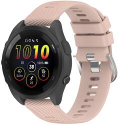 RUBBER Szilikon szíj Garmin Forerunner 265S rózsaszín