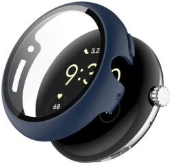 PC TELJES BORÍTÁS Üveggel ellátott műanyag borítás a Google Pixel Watch / Pixel Watch 2 sötétkék