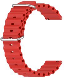  OCEAN Univerzális szilikon szíj 20mm piros