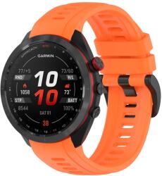 SZILIKON szíj Garmin Approach S70-hez - 42mm narancssárga