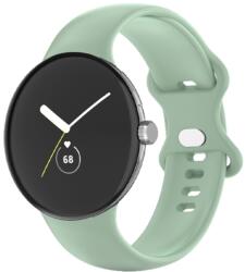 BUTTERFLY szilikon szíj a Google Pixel Watch / Pixel Watch 2 világoszöld