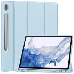 LEATHER Flip tok Samsung Galaxy Tab S9 telefonhoz világoskék