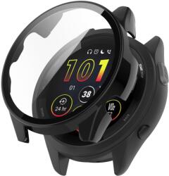  PC TELJES BORÍTÁS Műanyag borítás üveggel Garmin Forerunner 265S fekete