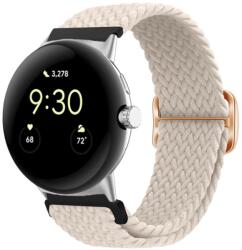  FONATOS Nylon szíj a Google Pixel Watch / Pixel Watch 2 bézs színűhöz